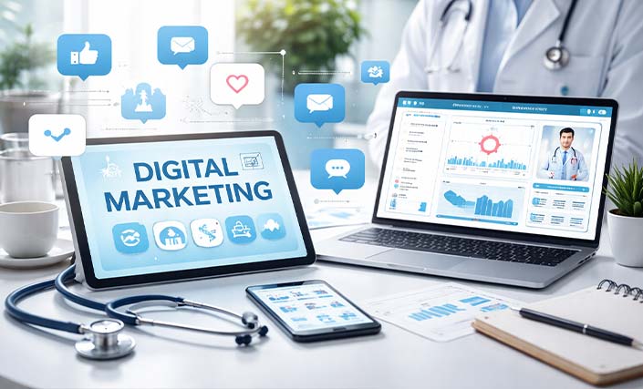 دیجیتال مارکتینگ برای کلینیک‌های پزشکی